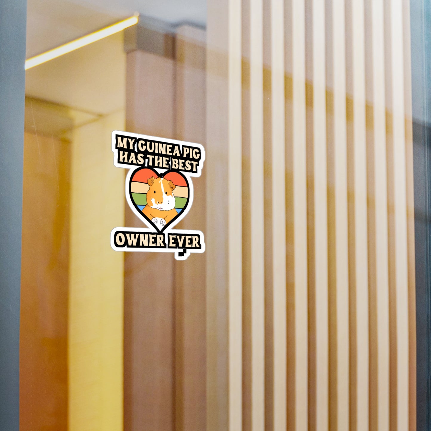 My Guinea Pig Has The Best Owner Ever | Guinea Sticker | Guinea pig Decals | Furry Laptop Sticker | Guinea Gift | Guinea pig Gift