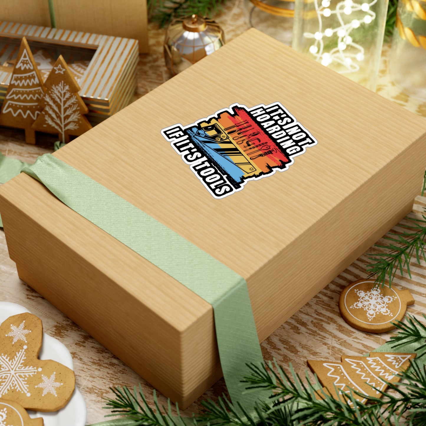 It's Not Hoarding If It's Tools - Carpenter Sticker for Laptop Sticker. Water Bottle Sticker, Vinyl Woodworker Decal - Carpenter Gift