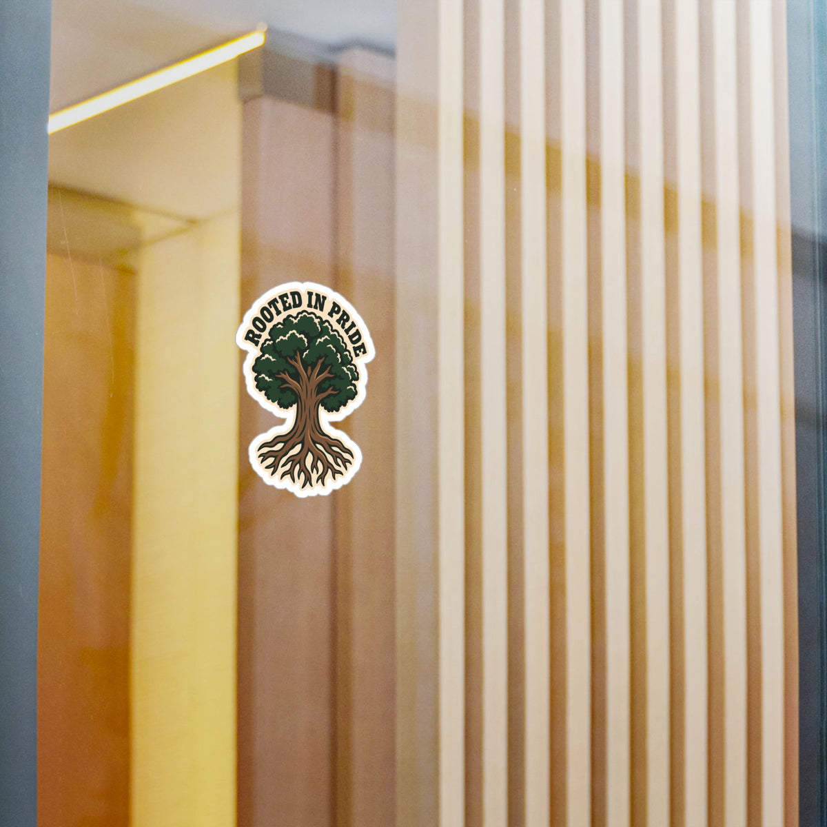 Tree Sticker - Rooted in Pride Design, Tree Worker and Branch Manager Decals for Laptop or Water Bottle