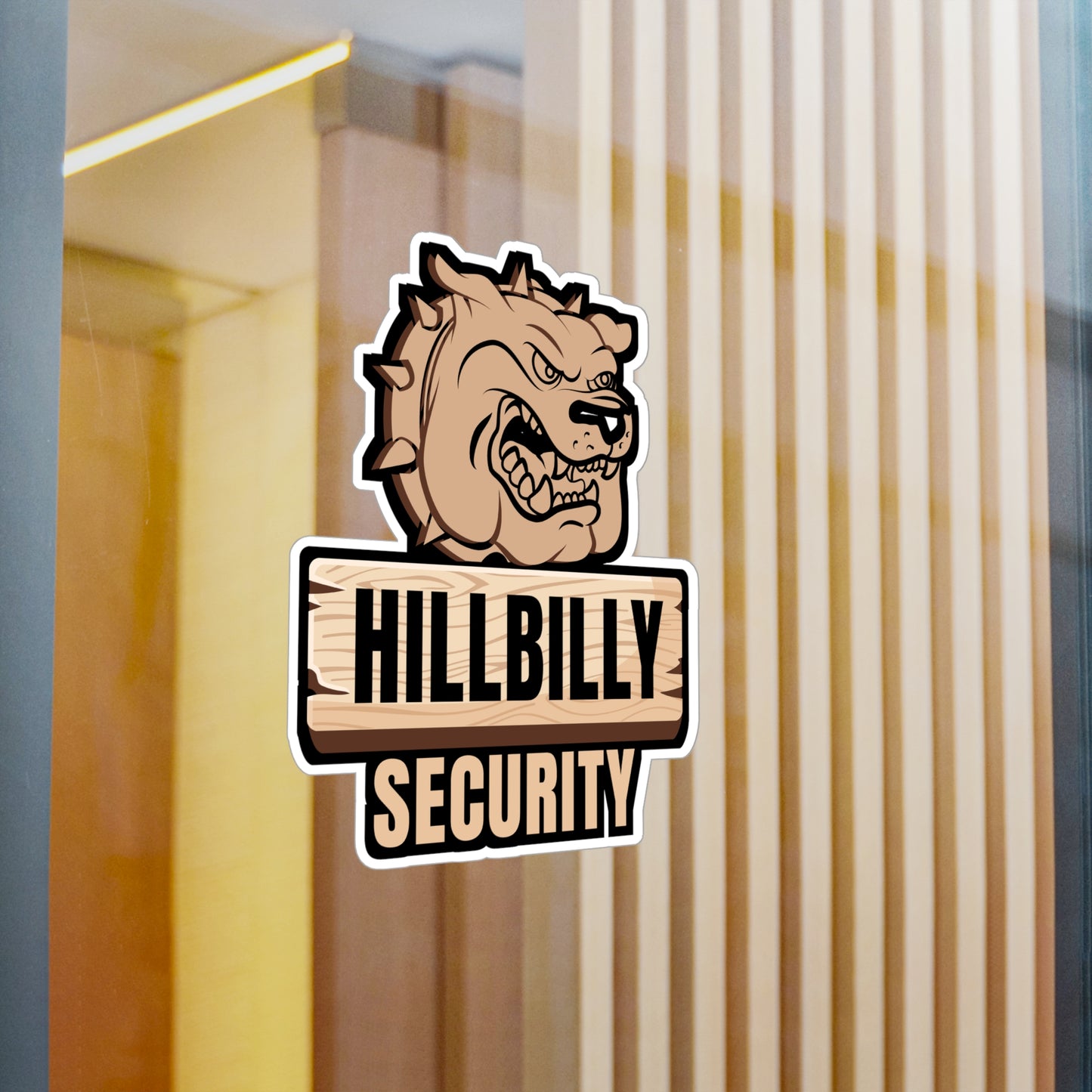 Hillbilly Security - Hillybilly Sticker for Wall, Laptop, Window, Truck, Car Hillybilly Gift Vinyl Redneck Decal Sticker