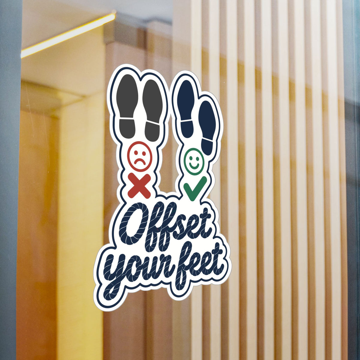 Line Dance Sticker – Offset Your Feet Design for Country-Life Fans, Western Dancer Decals for Laptop or Water Bottle