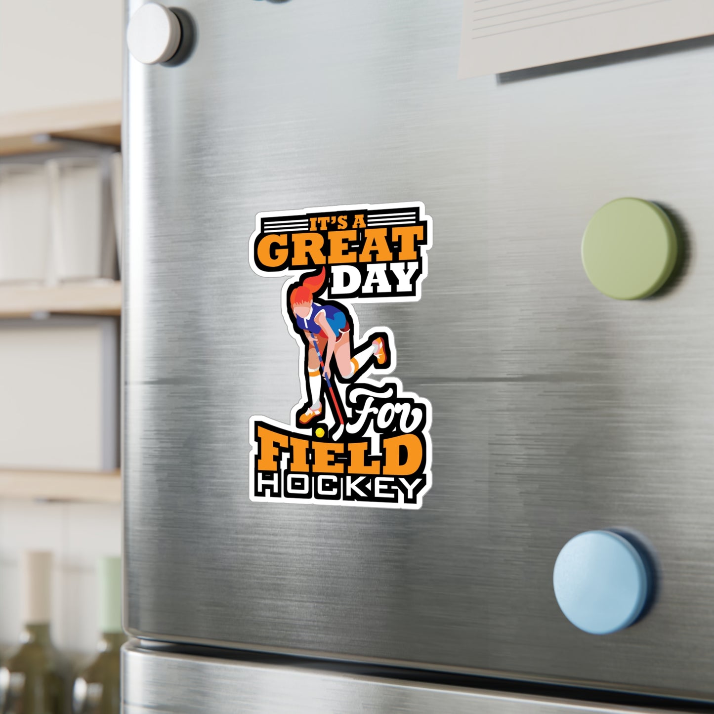 Great Day Field Hockey - Field hockey Sticker for Laptop Sticker. Water Bottle Sticker, Vinyl Hockey Decal - Field hockey Gift