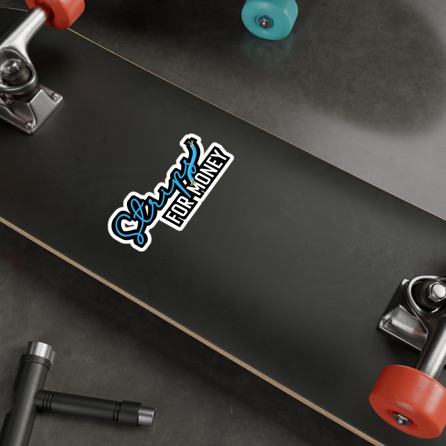 Strips for Money - Electrician Sticker for Wall, Laptop, Window, Truck, Car Electrician Gift Vinyl Stripper Decal Sticker