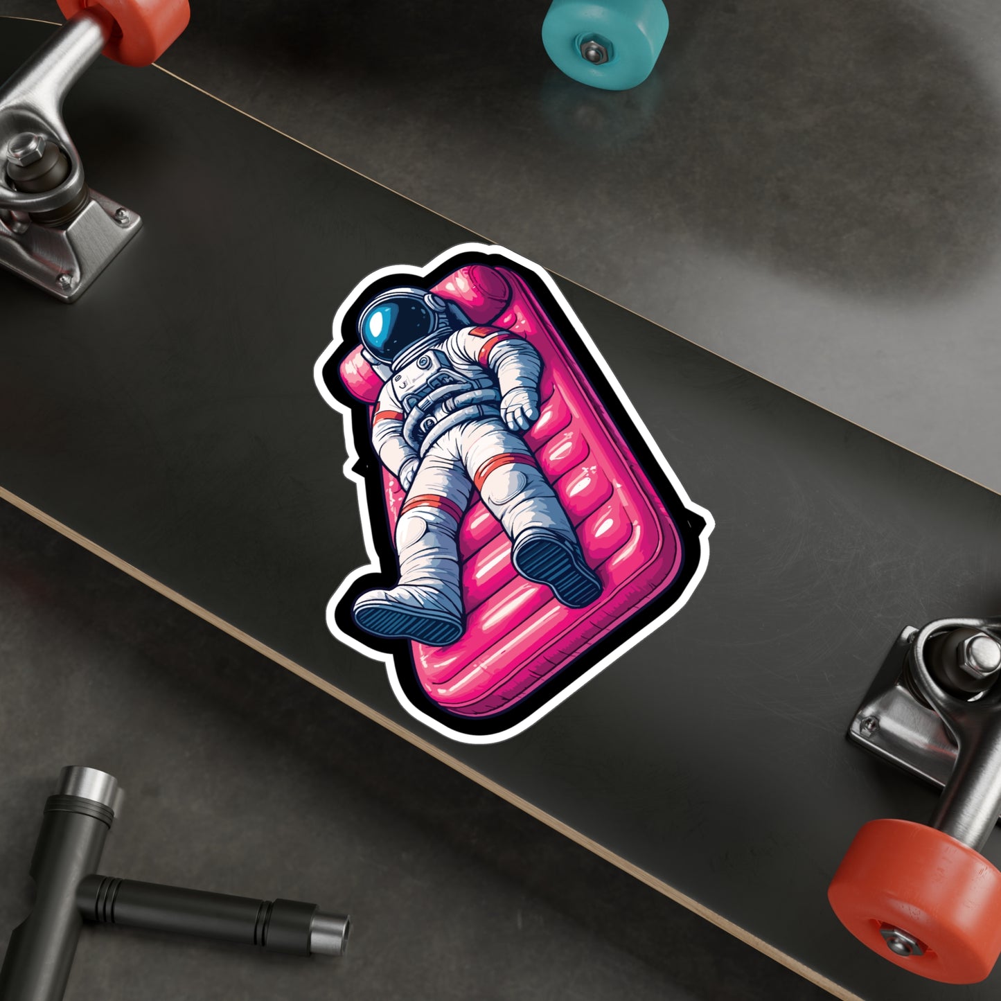 Vacation Astronaut - Astronaut Sticker for Laptop Sticker. Water Bottle Sticker, Vinyl Vacation Decal - Astronaut Gift