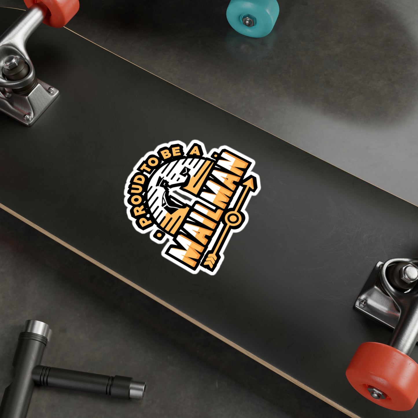 Proud to be a Mailman - Postal worker Sticker for Laptop Sticker. Water Bottle Sticker, Vinyl Funny postal worker Decal - Postal worker Gift