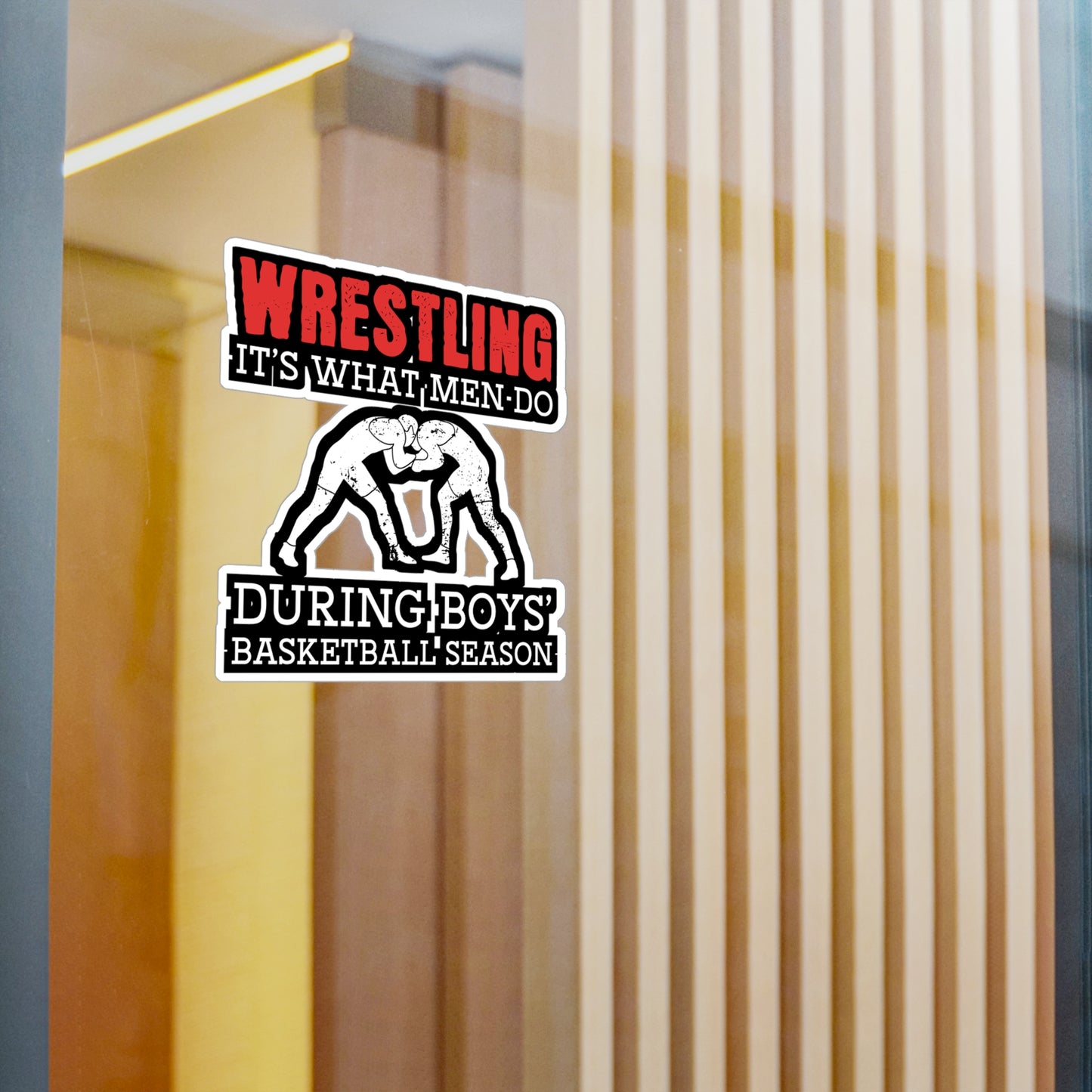 Wrestling - Wrestle Sticker for Wall, Laptop, Window, Truck, Car Wrestle Gift Vinyl Wrestling Decal Sticker