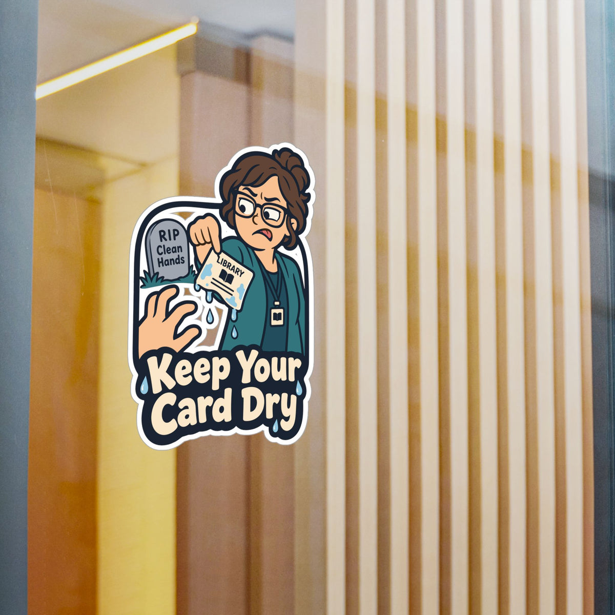 Librarian Sticker – Keep Your Card Dry, Fabulous Unicorn Decals with Magical Charm for Laptop or Water Bottle