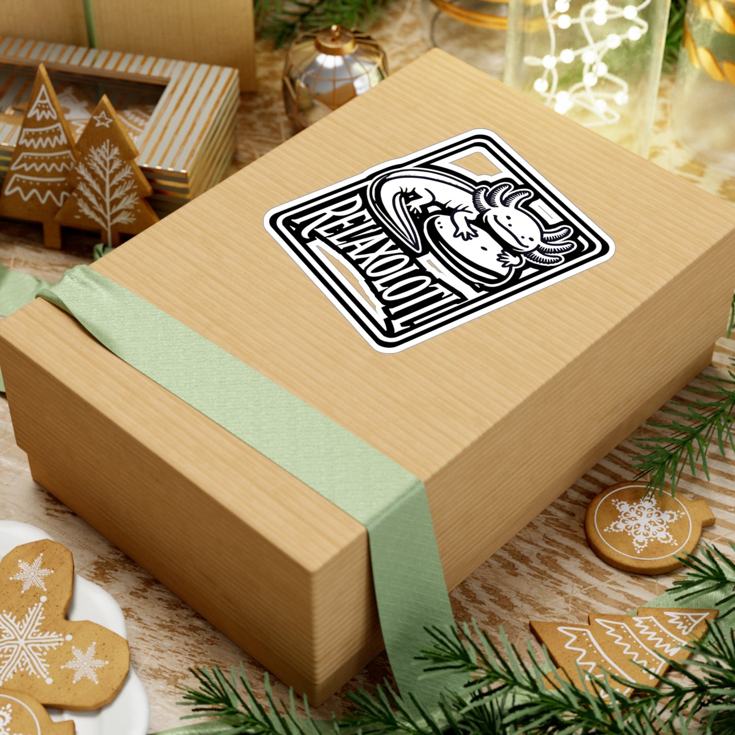 Relaxolotl - Axolotl Sticker for Car Window Laptop Sticker. Water Bottle Sticker, Vinyl Salamander Decal, Amphibians Sticker - Axolotl Gift