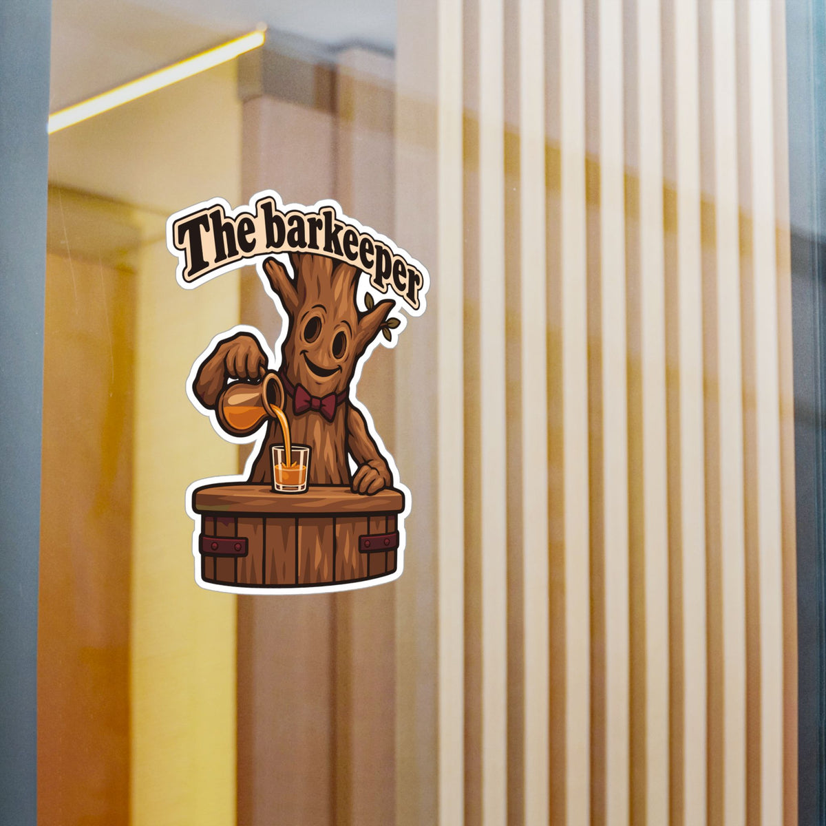 Tree Sticker The Barkeeper – Funny Branch Manager Design for a Tree Worker, Laptop and Water Bottle Decals
