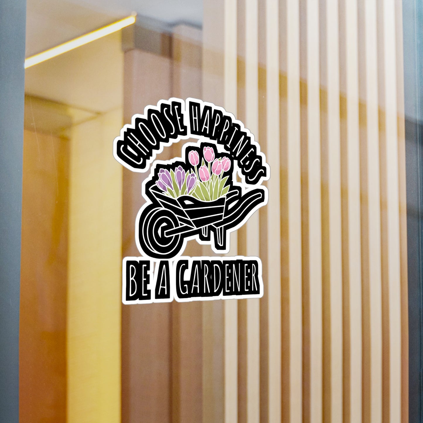 Choose Happiness Be A Gardener | Gardening Sticker | Compost Decals | Herbs Laptop Sticker | Gardening Gift | Compost Gift