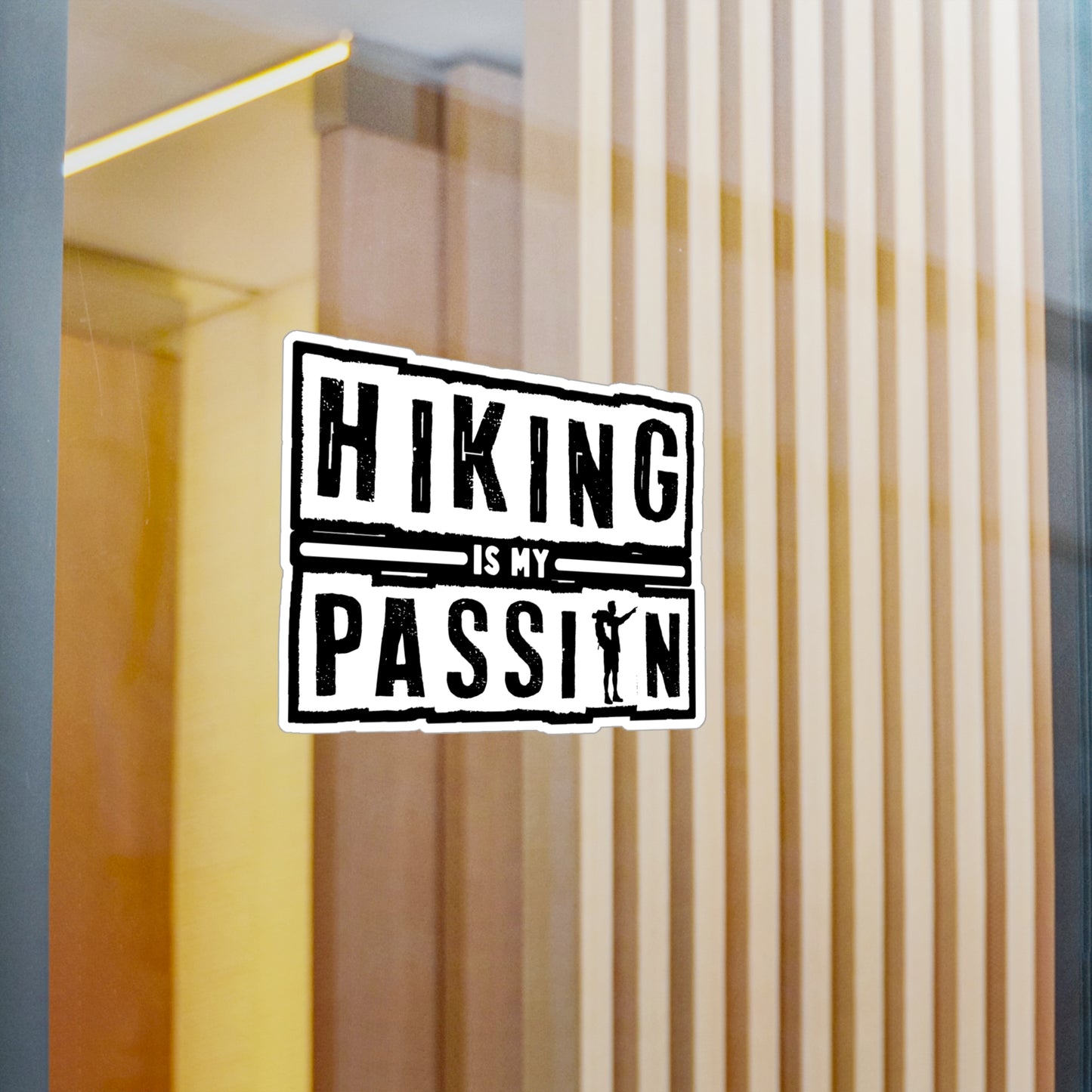 Hiking is my Passion - Hiking Sticker for Laptop Sticker. Water Bottle Sticker, Vinyl Hiker quote Decal - Hiking Gift