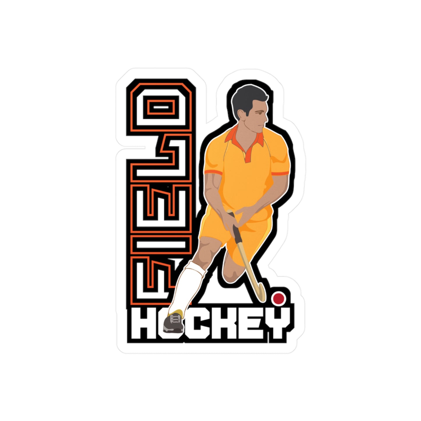 Field Hockey Player - Field hockey Sticker for Laptop Sticker. Water Bottle Sticker, Vinyl Hockey Decal - Field hockey Gift