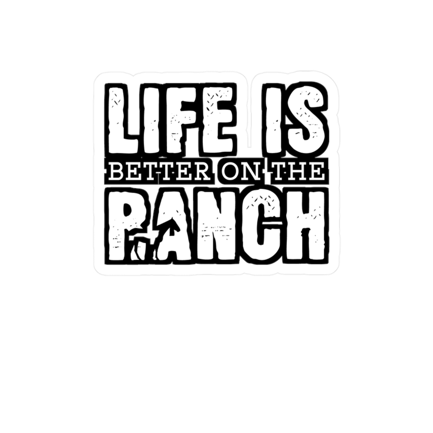 Life Is Better On The Ranch | Farmer Sticker | Tractor Decals | Livestock Laptop Sticker | Farmer Gift | Tractor Gift