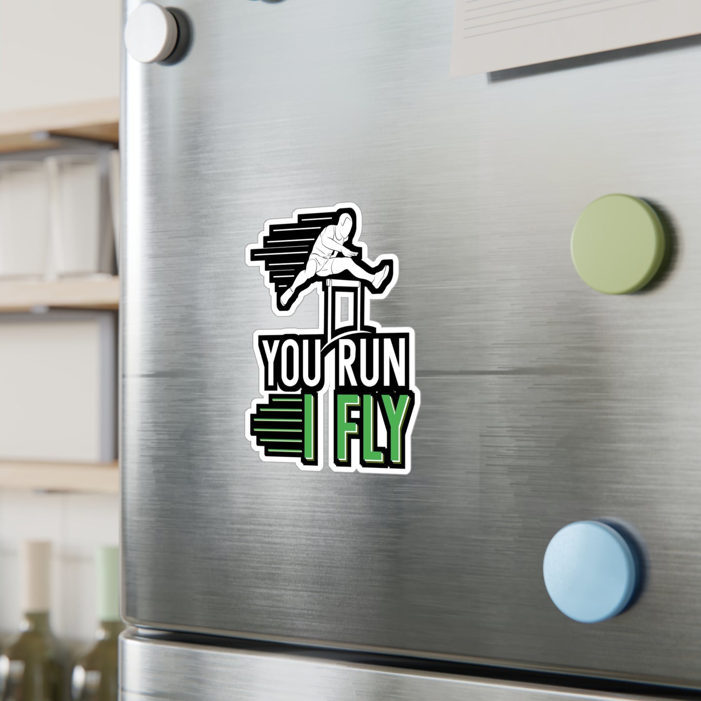 You Run I Fly - Runner Sticker for Wall, Laptop, Window, Truck, Car Runner Gift Vinyl Blade runner Decal Sticker