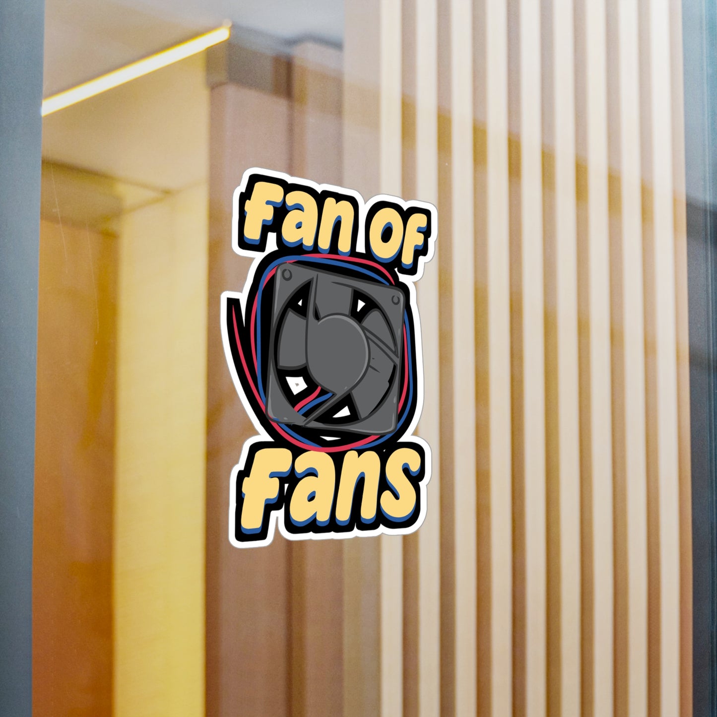 Fan Of Fans HVAC Tech | HVAC Sticker | Air-conditioner Decals | Ducts Laptop Sticker | HVAC Gift | Air-conditioner Gift