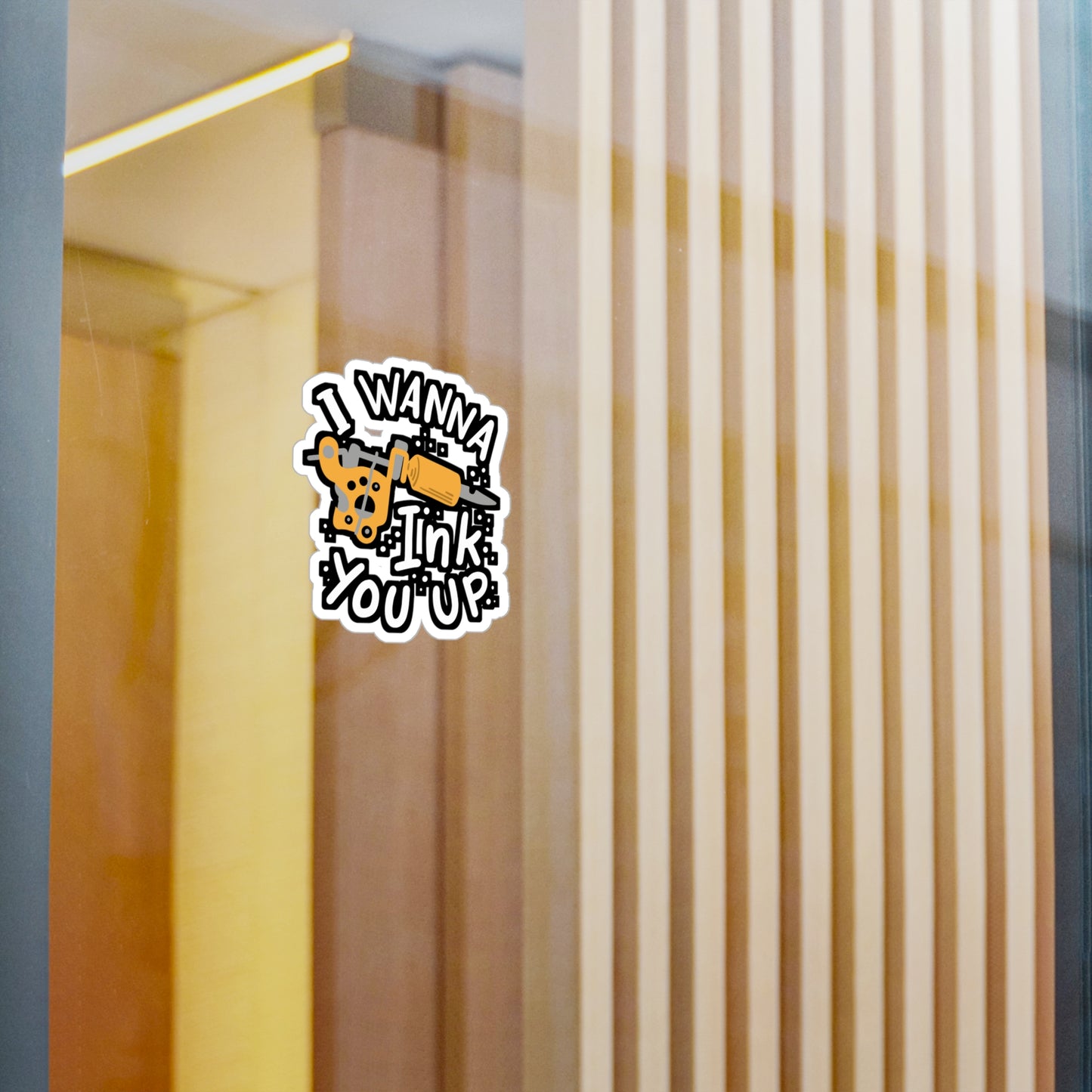 I Wanna Ink You Up Tattoo Artist - Tattoo-artist Sticker for Laptop Sticker. Water Bottle Sticker, Vinyl Tattoo Decal - Tattoo-artist Gift