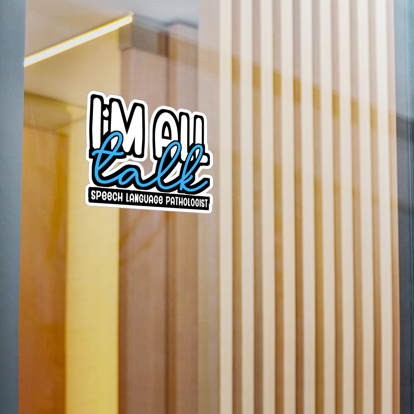 I'm All Talk | Speech-pathology Sticker | Phoneme Decals | Speech-therapist Laptop Sticker | Speech-pathology Gift | Phoneme Gift