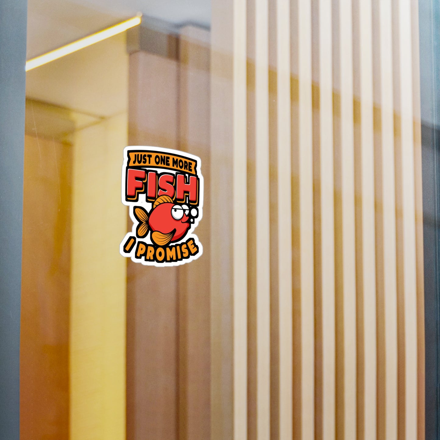 Just One More Fish I Promise - Aquarist Sticker for Laptop Sticker. Water Bottle Sticker, Vinyl Aquascaping Decal - Aquarist Gift