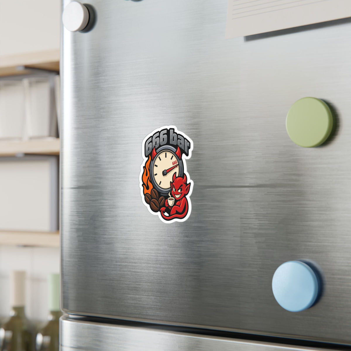 Espresso Sticker 666 bar - Coffee Decals for Grinder and Digital Scale