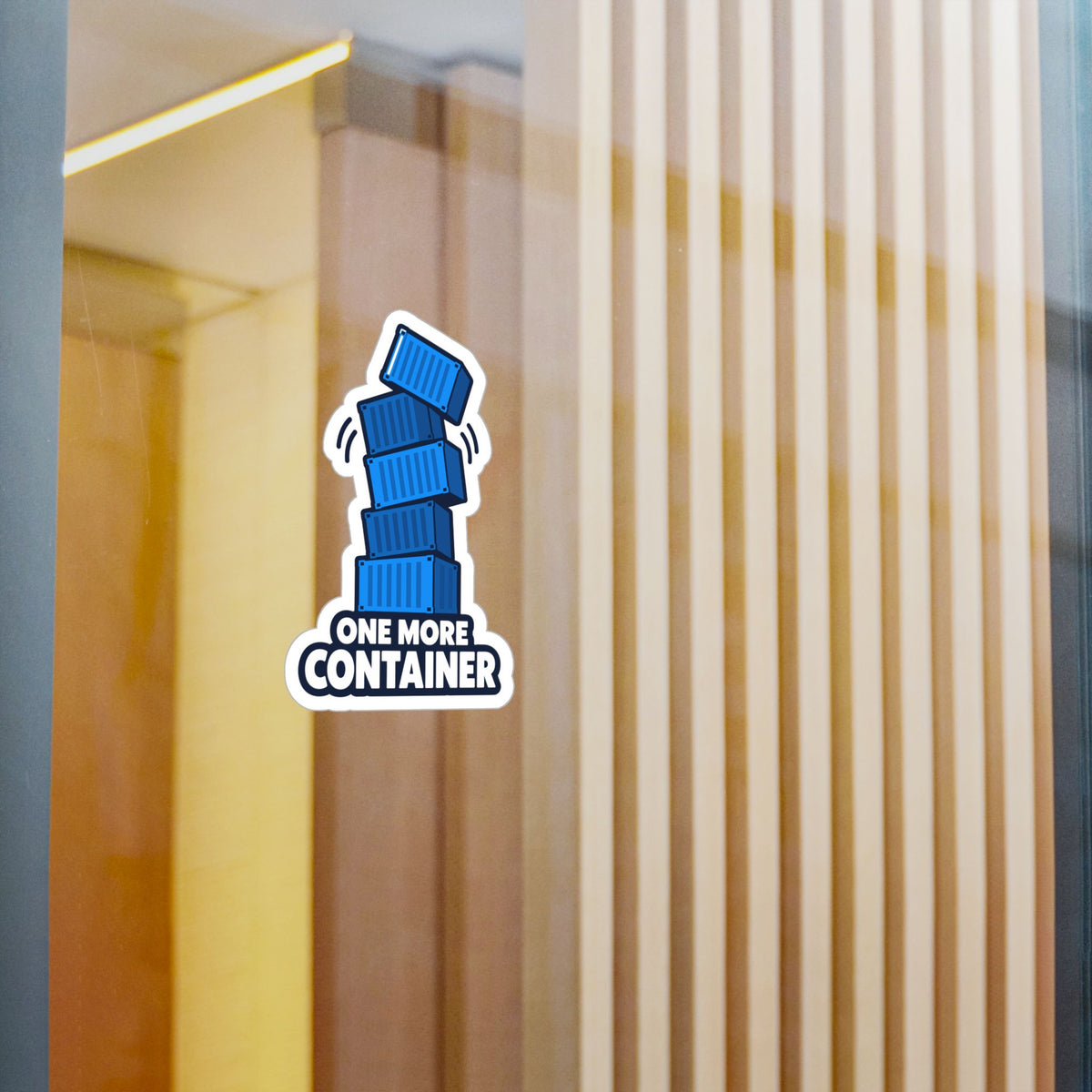tech Sticker - One More Container, Reboot Button and Bandage-Inspired Design, Decorative decals for Laptop and Water Bottle