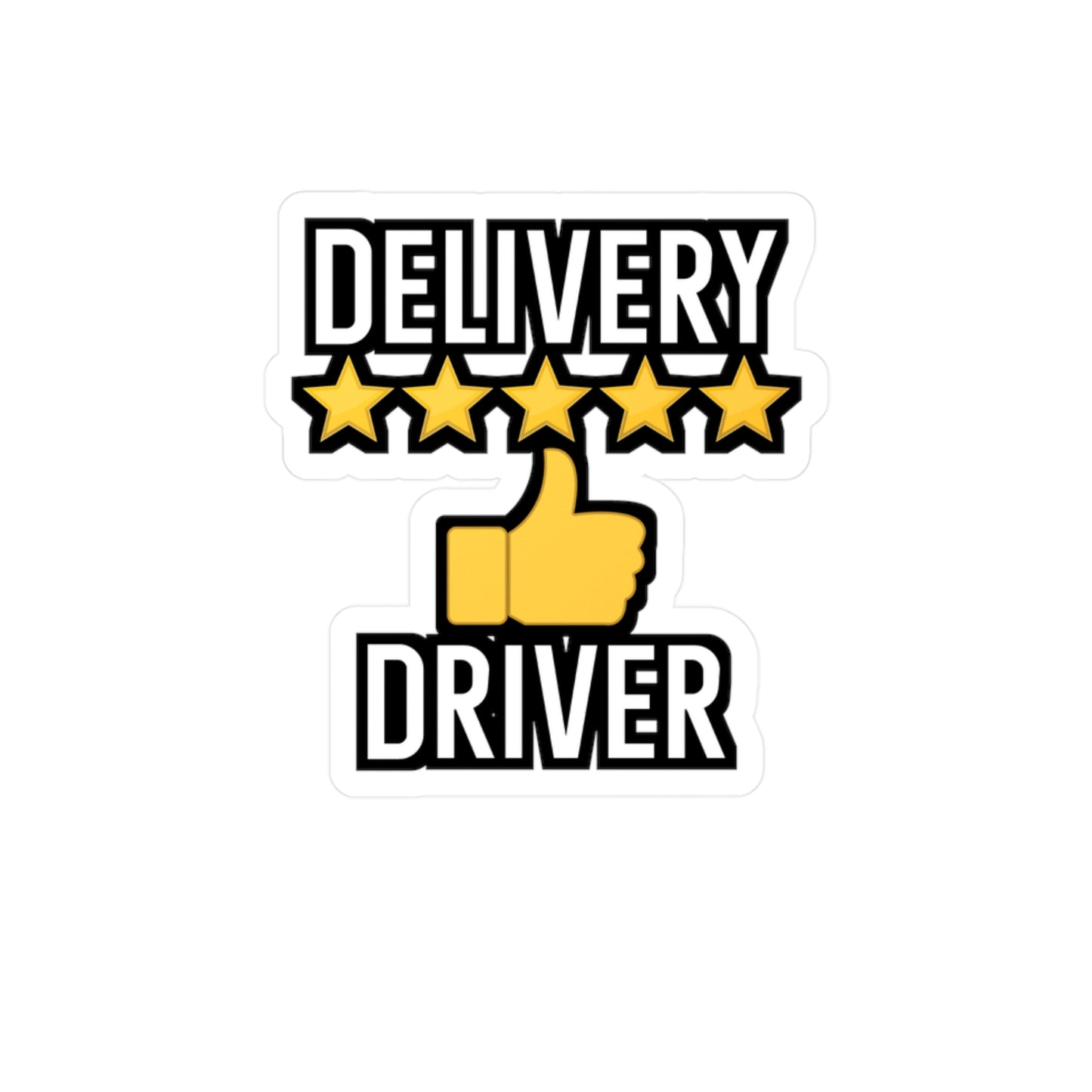 Delivery Driver - Stamp Sticker for Wall, Laptop, Window, Truck, Car Stamp Gift Vinyl Mail Decal Sticker