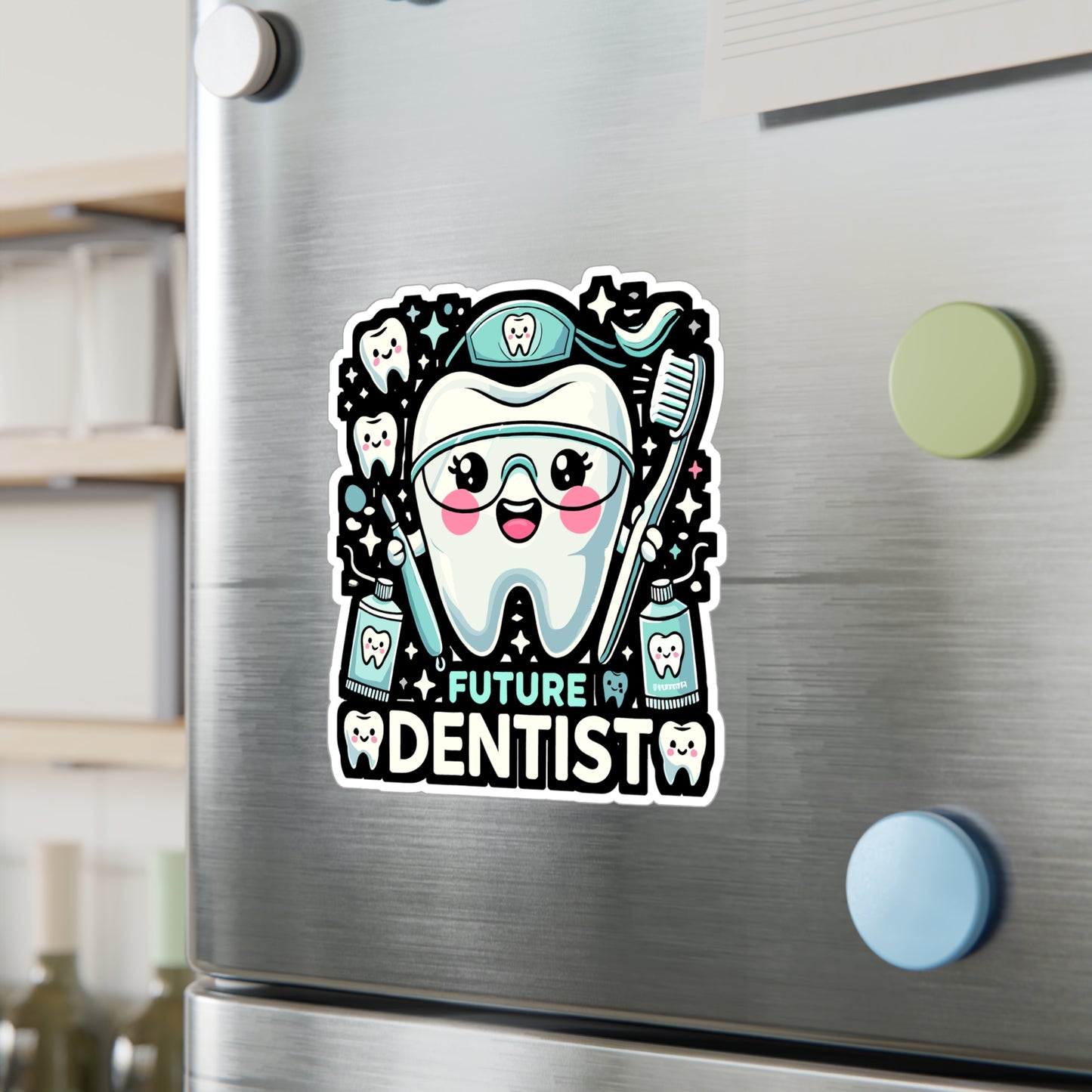 Future Dentist - Dentist Sticker for Laptop Sticker. Water Bottle Sticker, Vinyl Dental assistant Decal - Dentist Gift