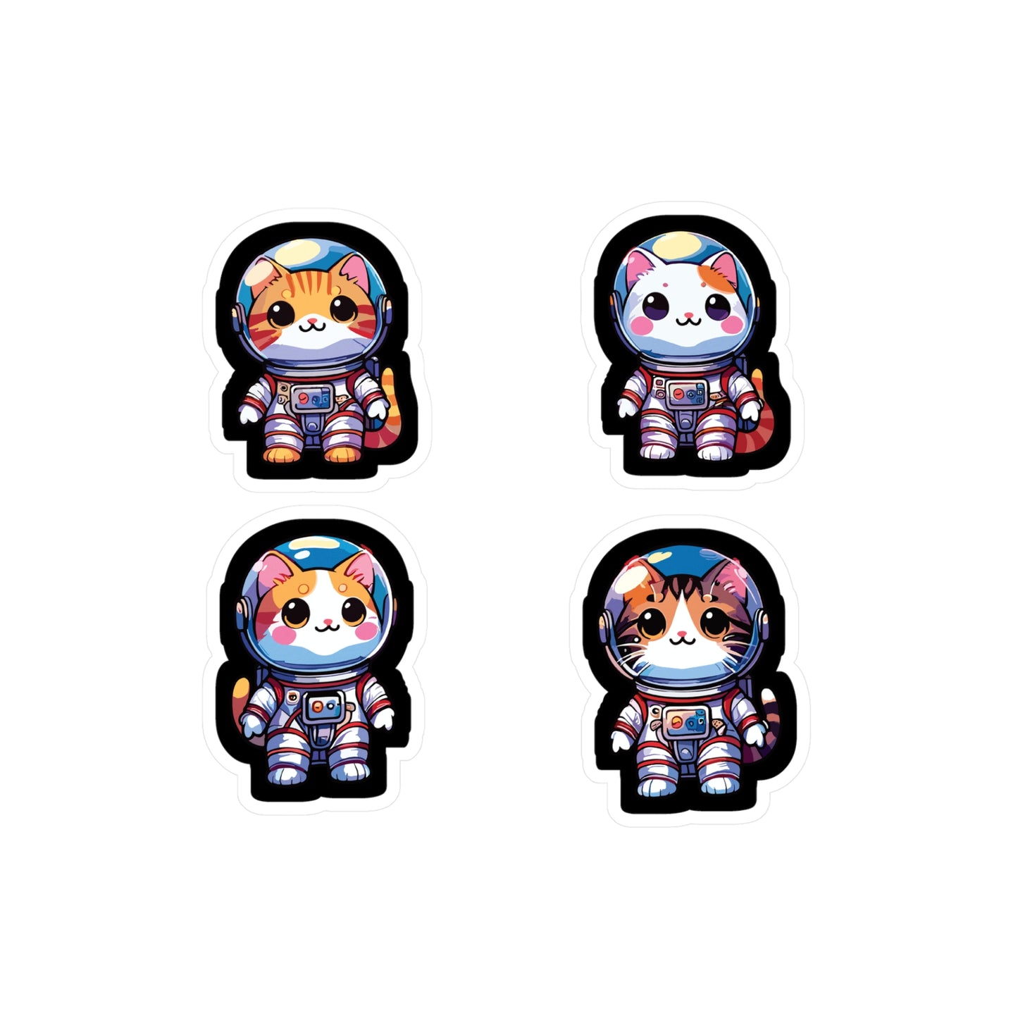 Astronaut Cat - Space Sticker for Car Window Laptop Sticker. Water Bottle Sticker, Vinyl Astronaut Decal, Cadet Sticker - Space Gift