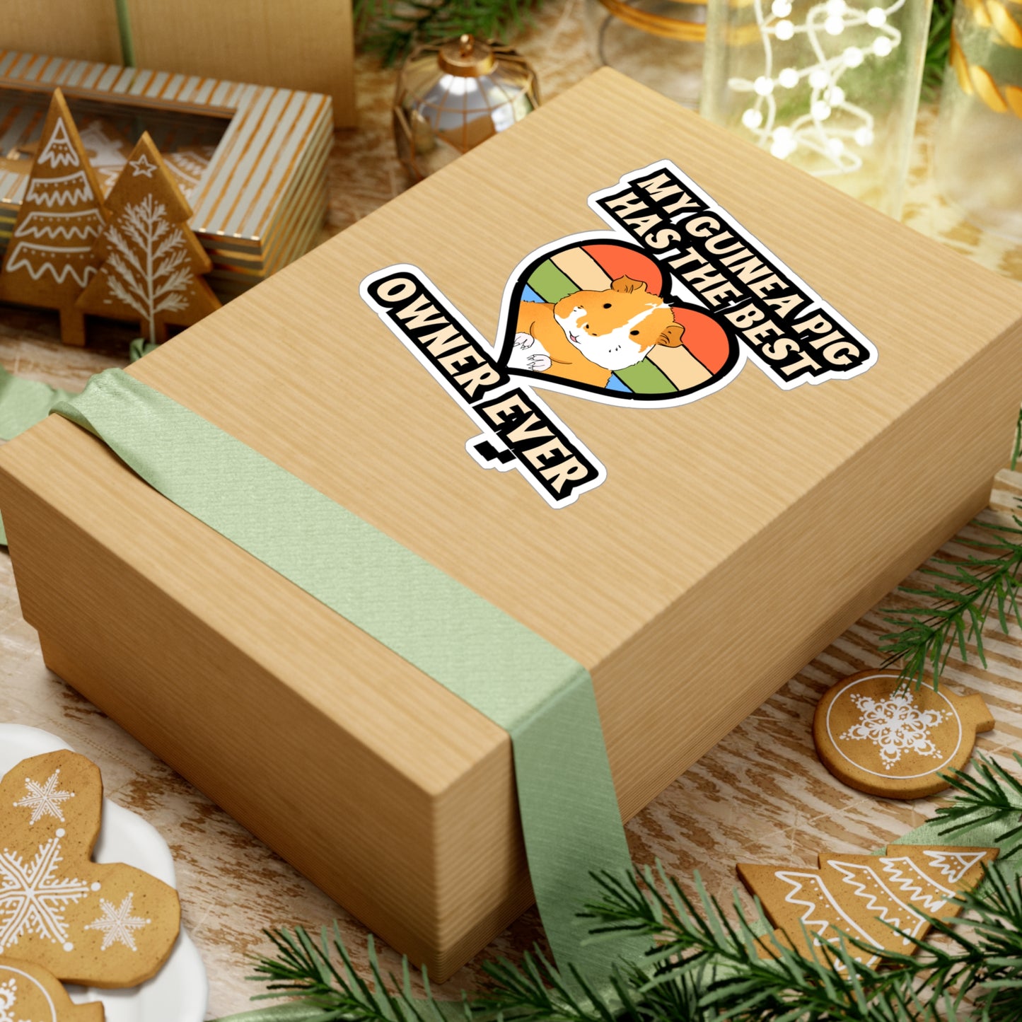 My Guinea Pig Has The Best Owner Ever | Guinea Sticker | Guinea pig Decals | Furry Laptop Sticker | Guinea Gift | Guinea pig Gift