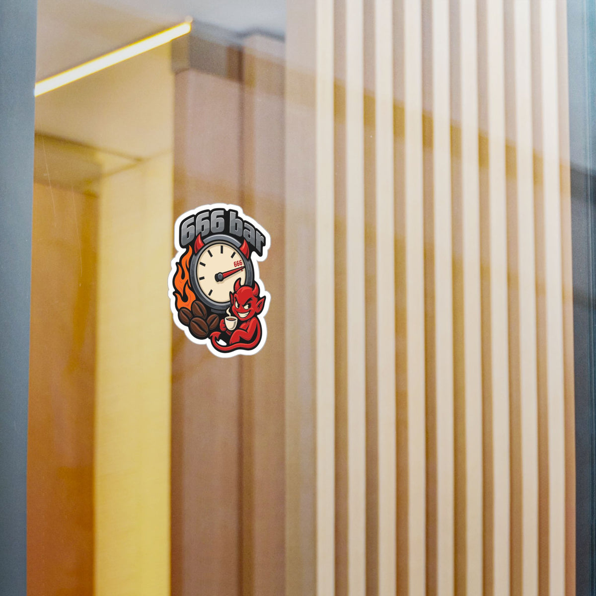 Espresso Sticker 666 bar - Coffee Decals for Grinder and Digital Scale