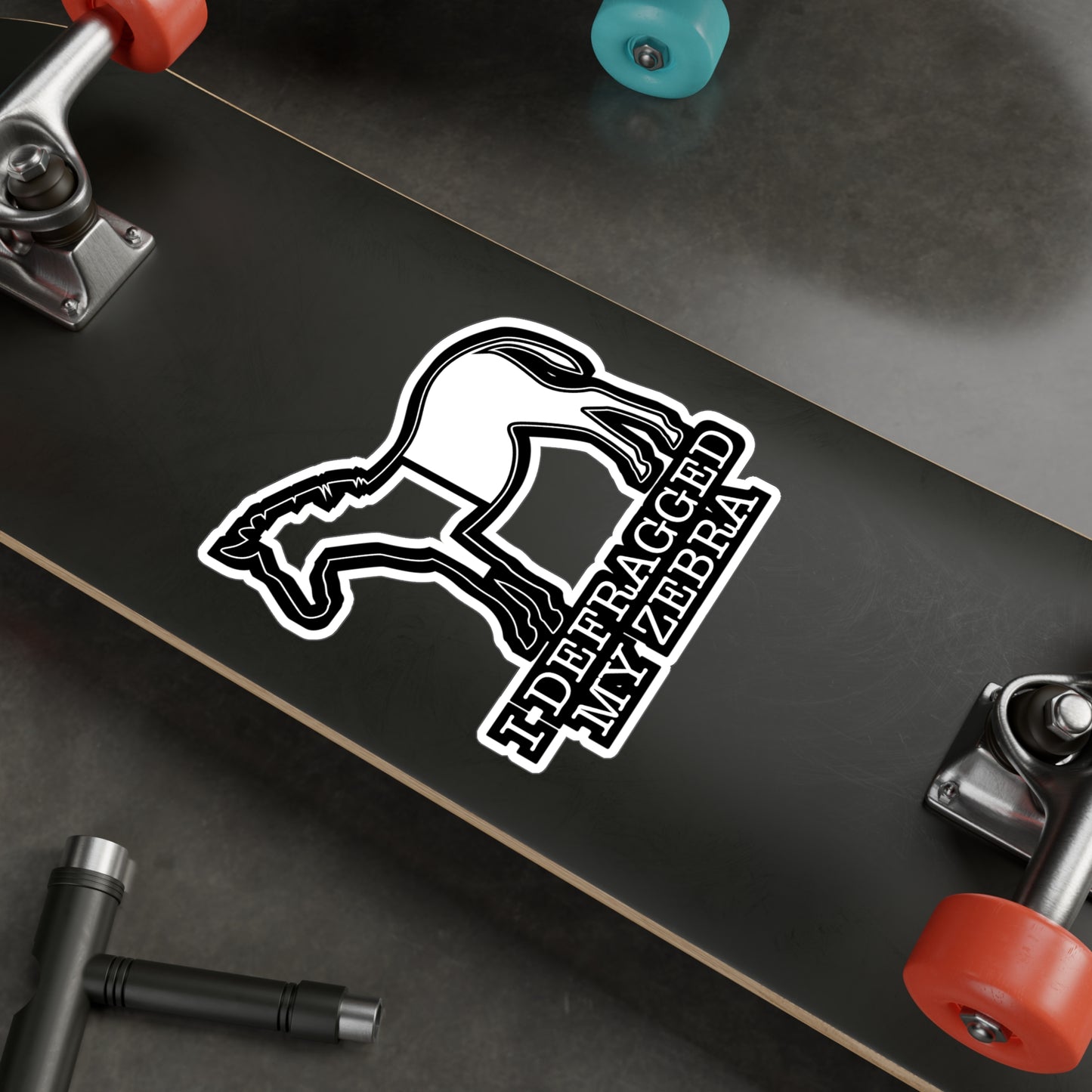 I Defragged My Zebra Programmer - Coding Sticker for Laptop Sticker. Water Bottle Sticker, Vinyl Programmer Decal - Coding Gift