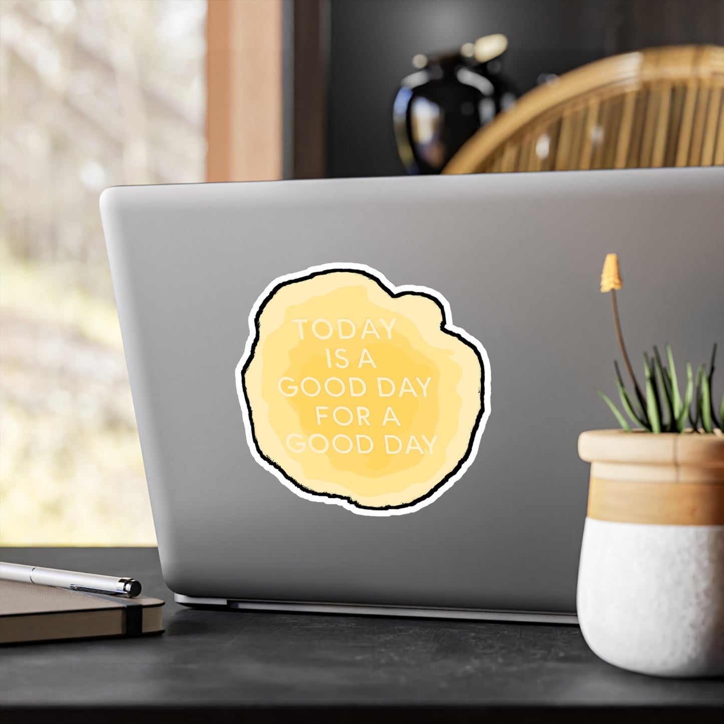 Positivity Sticker – Today Is A Good Day For A Good Day Decals, Vinyl Motivational & Inspirational Optimism for Laptop, Water Bottle, Waterproof