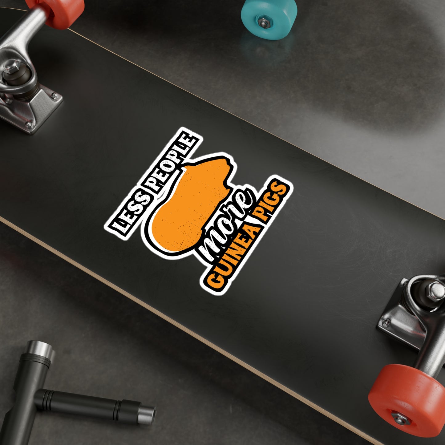 Less People More Guinea Pigs | Guinea Sticker | Guinea pig Decals | Furry Laptop Sticker | Guinea Gift | Guinea pig Gift