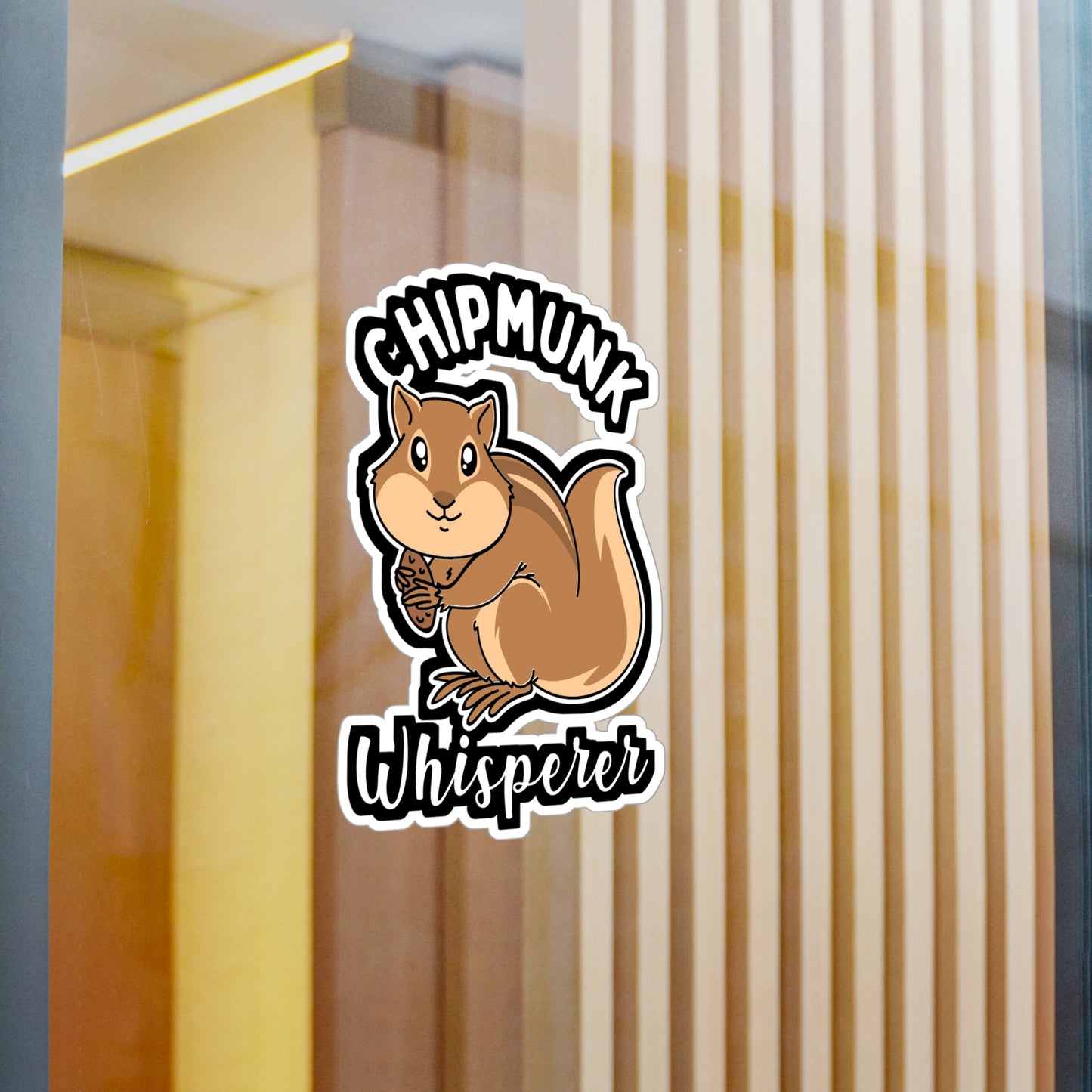 Chipmunk Whisperer - Chipmunk Sticker for Laptop Sticker. Water Bottle Sticker, Vinyl Squirrel Decal - Chipmunk Gift