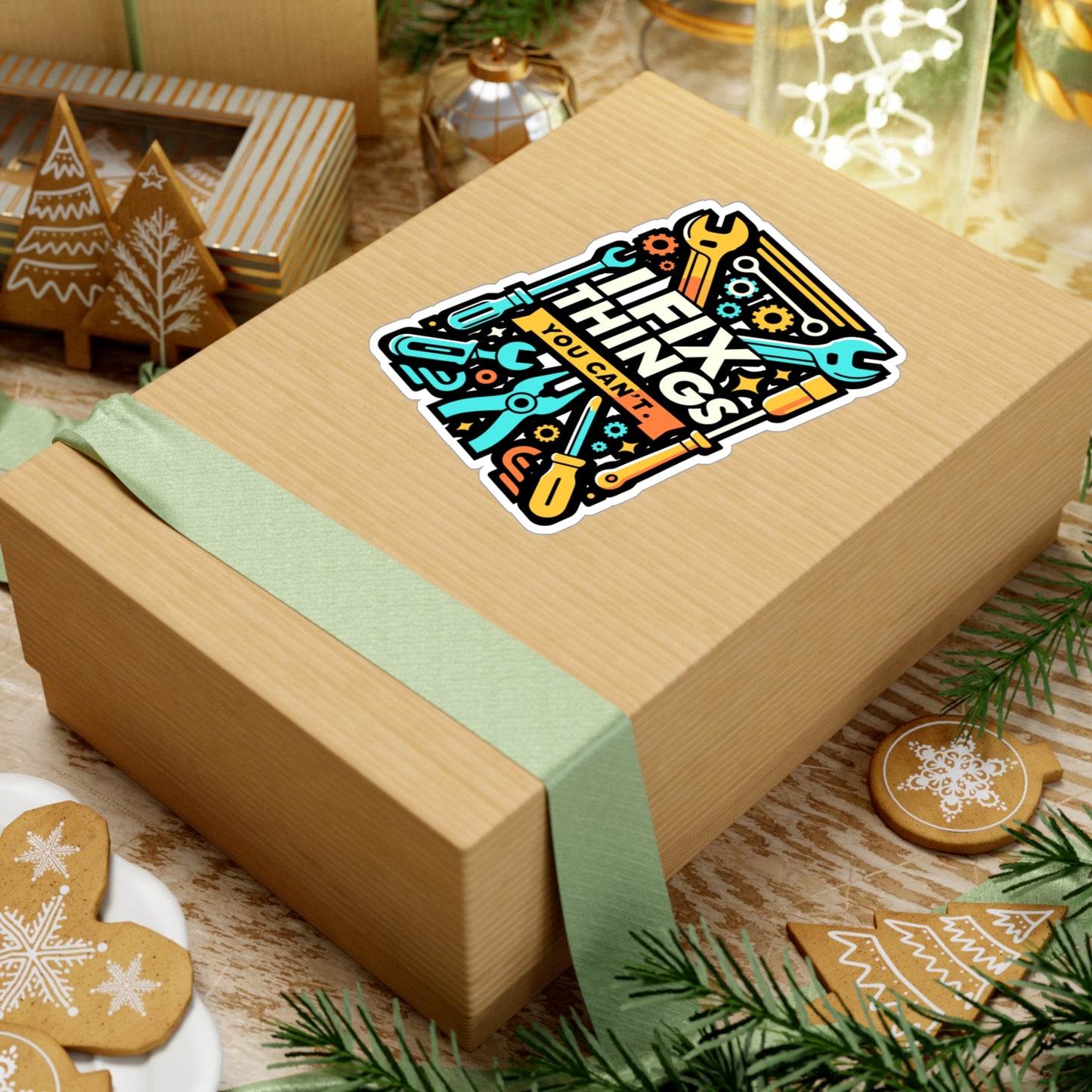 I fix things you can't - Auto-mechanic Sticker for Window Laptop Sticker. Water Bottle Sticker, Vinyl Mechanic Decal - Auto-mechanic Gift