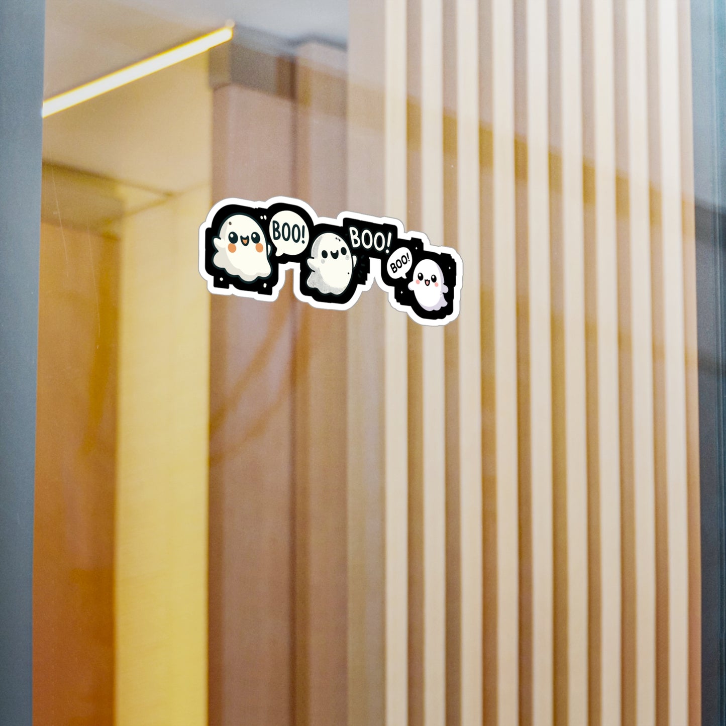 Halloween Costume Ghosts Boo - Halloween Sticker for Laptop Sticker. Water Bottle Sticker, Vinyl Ghost Decal - Halloween Gift