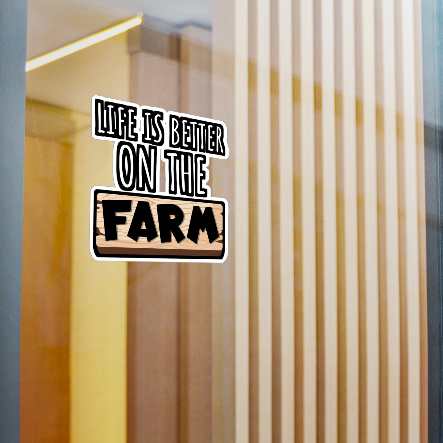 Life Is Better on the Farm | Farmer Sticker | Tractor Decals | Livestock Laptop Sticker | Farmer Gift | Tractor Gift