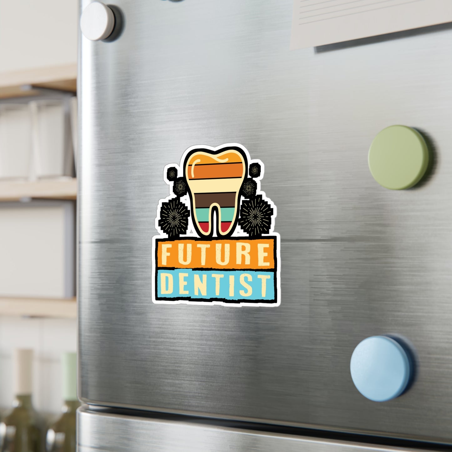 Future Dental - Dentist Sticker for Car Window Laptop Sticker. Water Bottle Sticker, Vinyl Teeth Decal, Tooth Sticker - Dentist Gift