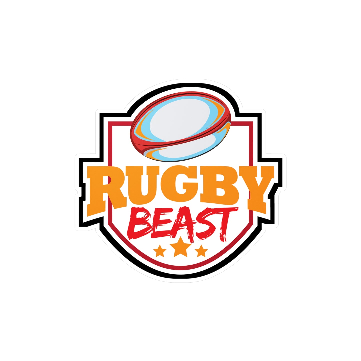 Rugby Player - Rugby player Sticker for Laptop Sticker. Water Bottle Sticker, Vinyl Quote Decal - Rugby player Gift