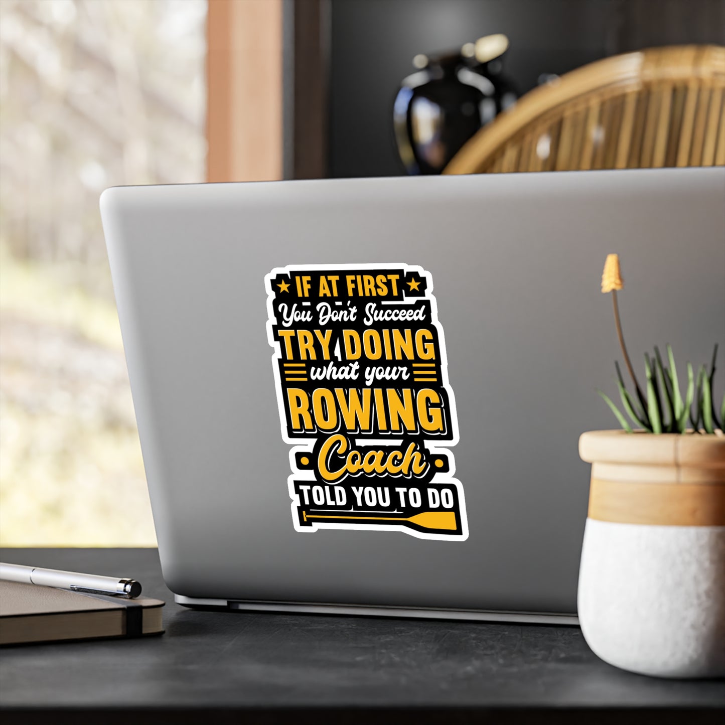 Rowing Coach | Rowing Sticker | Coxswain Decals | Rower Laptop Sticker | Rowing Gift | Coxswain Gift