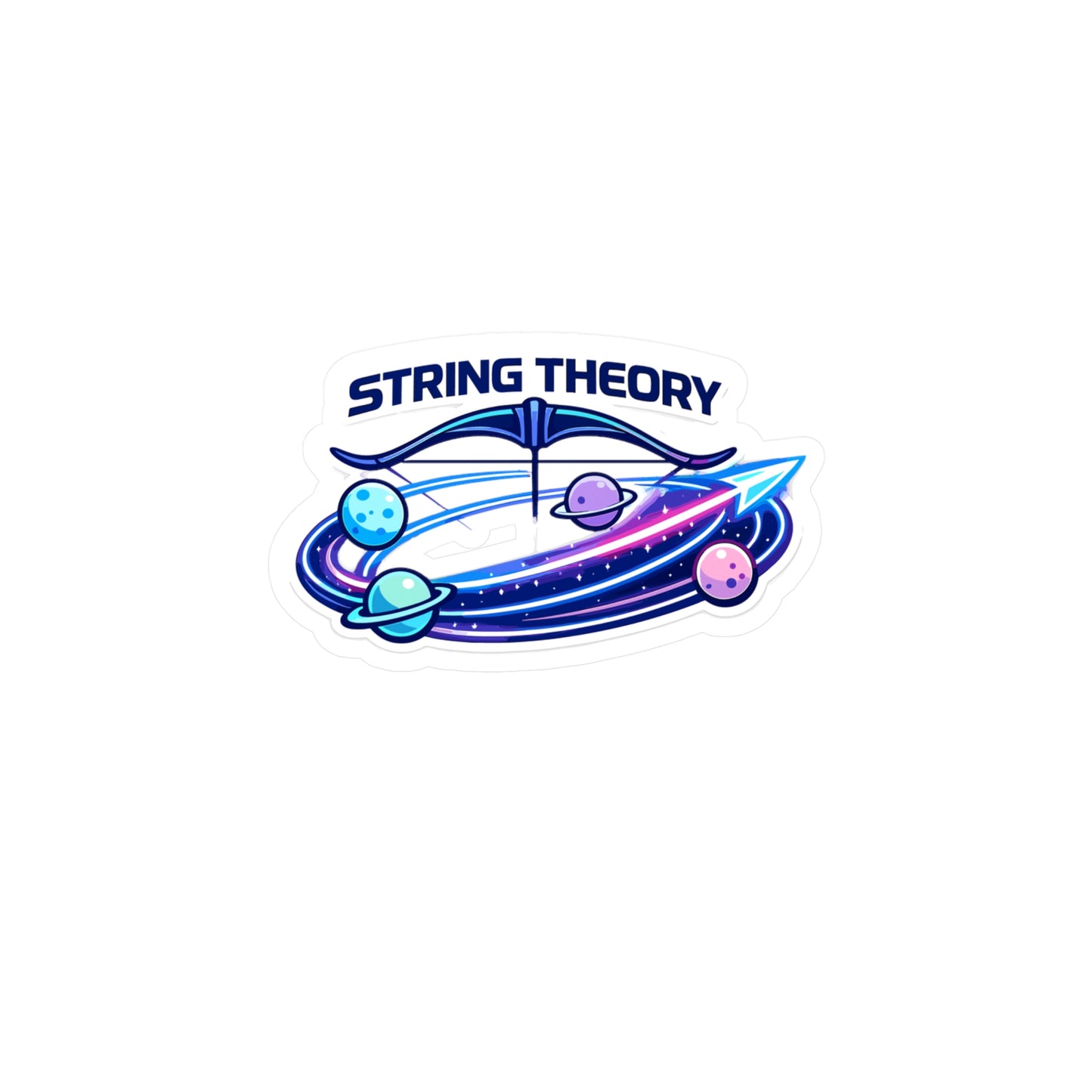 Archery Sticker String Theory – Waterproof Vinyl Decals for Laptop, Water Bottle | Archer Hunting Shooting Design