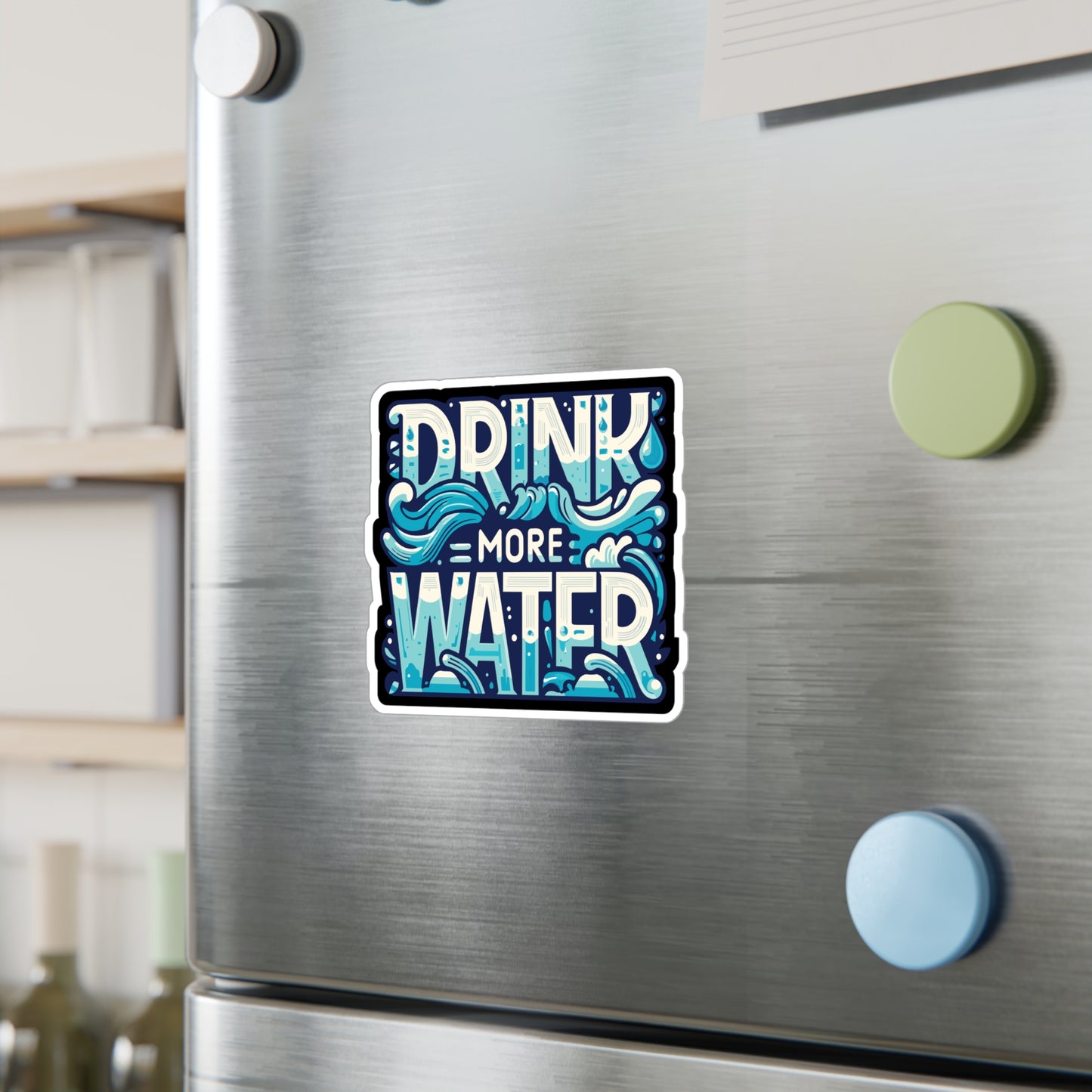 Drink More Water - Hydration Sticker for Laptop Sticker. Water Bottle Sticker, Vinyl Water Decal - Hydration Gift