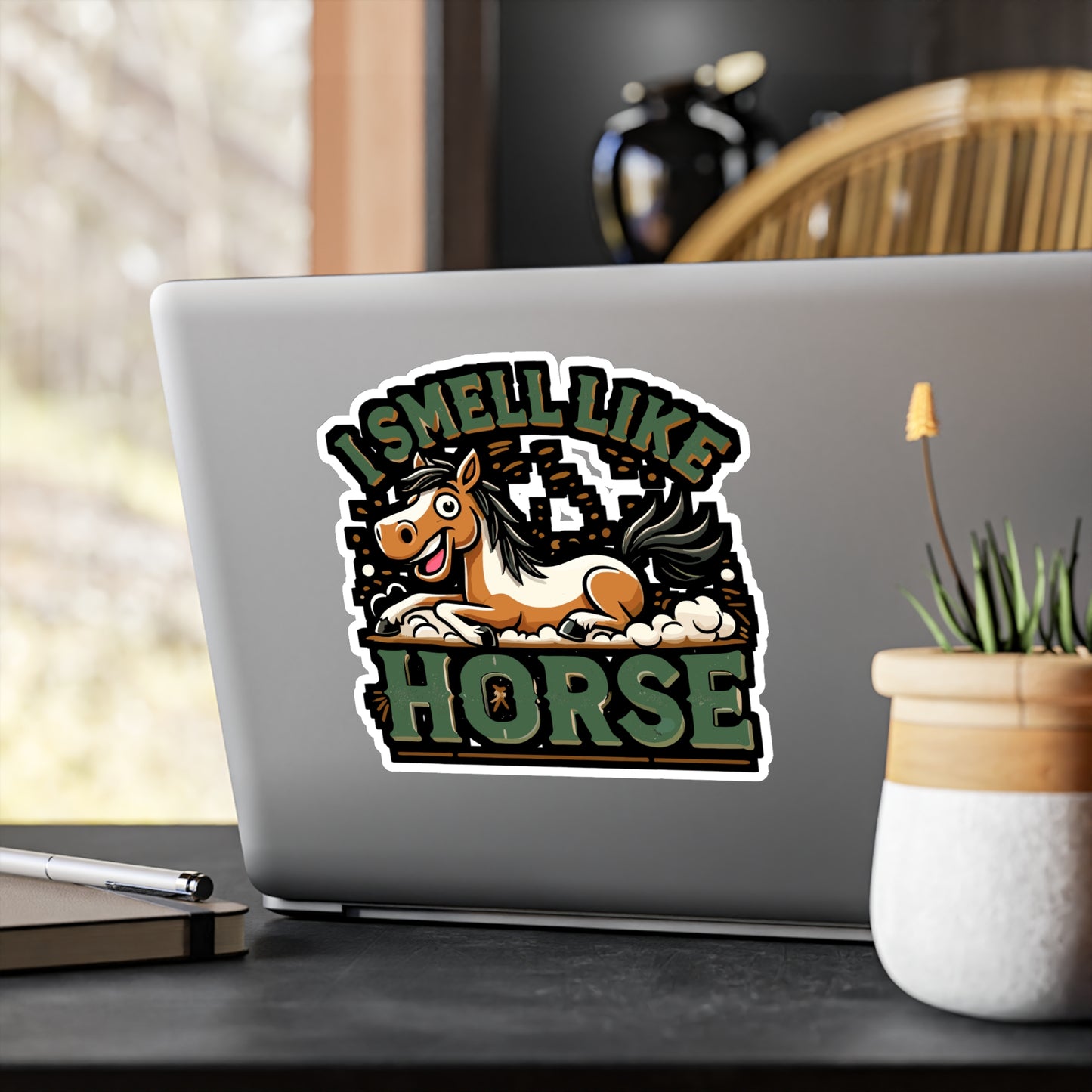 I Smell Like A Horse - Horse Sticker for Laptop Sticker. Water Bottle Sticker, Vinyl Equestrian Decal - Horse Gift