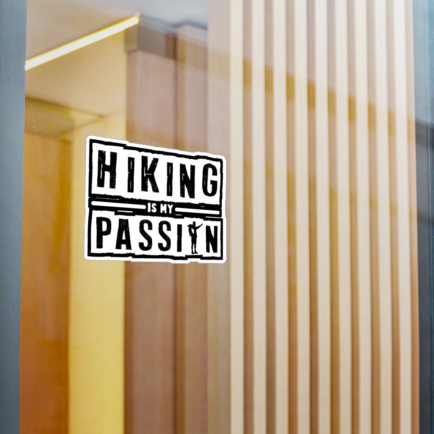 Hiking is my Passion - Hiking Sticker for Laptop Sticker. Water Bottle Sticker, Vinyl Hiker quote Decal - Hiking Gift