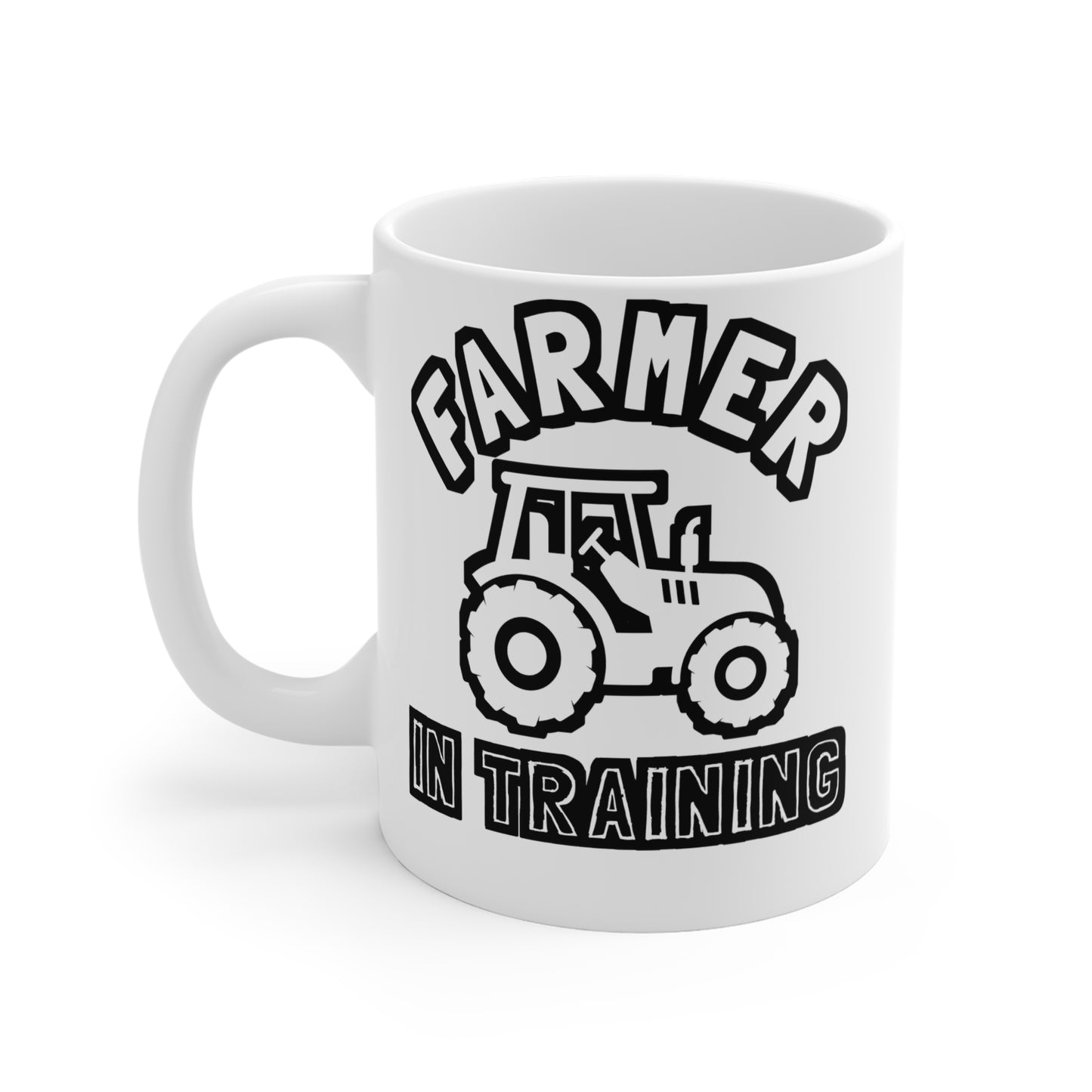 Farmer in Training - Farmer Mug for Coffee 11oz. Farmer Cup, White ceramic, Tractor Mug, Livestock Tea Cup - Farmer Gift