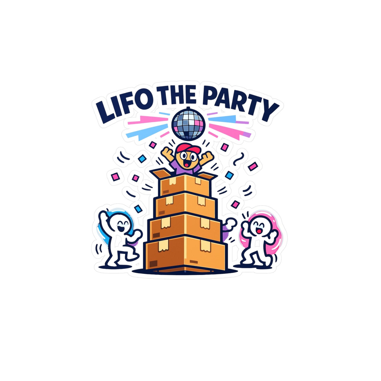 Accountant  Sticker LIFO the Party Funny Accounting Decals Waterproof Vinyl for Laptop Water Bottle Balance Spreadsheet Amortization