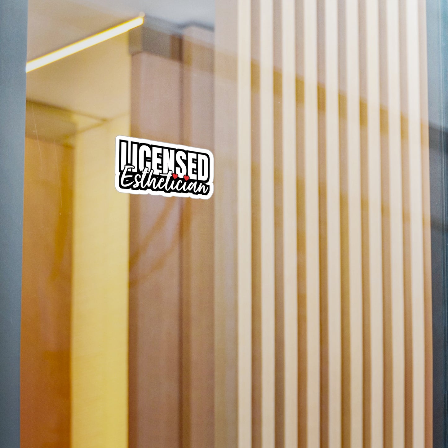 Licensed Esthetician | Beautician Sticker | Esthetician Decals | Makeup-artist Laptop Sticker | Beautician Gift | Esthetician Gift