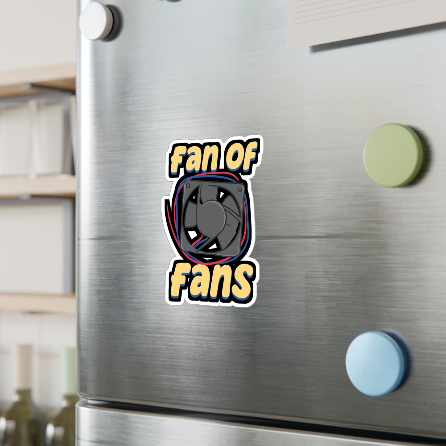 Fan Of Fans HVAC Tech | HVAC Sticker | Air-conditioner Decals | Ducts Laptop Sticker | HVAC Gift | Air-conditioner Gift