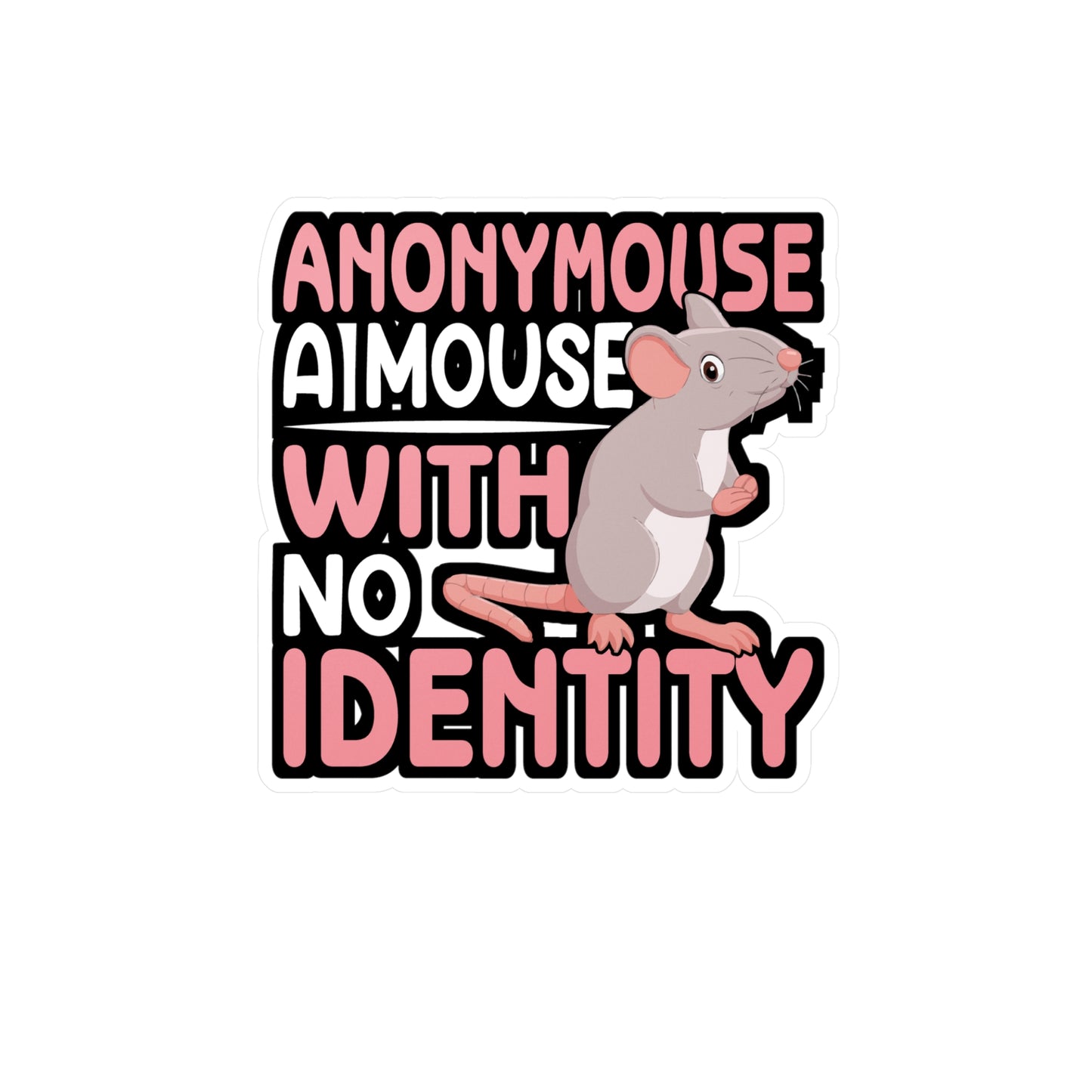 Cottage Cheese - Rat Sticker for Car Window Laptop Sticker. Water Bottle Sticker, Vinyl Rats Decal, Pet Sticker - Rat Gift