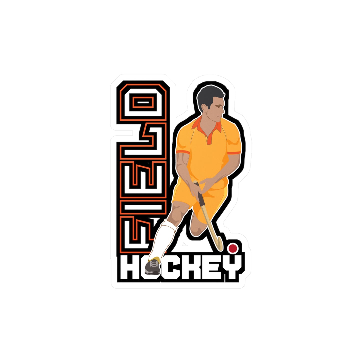 Field Hockey Player - Field hockey Sticker for Laptop Sticker. Water Bottle Sticker, Vinyl Hockey Decal - Field hockey Gift