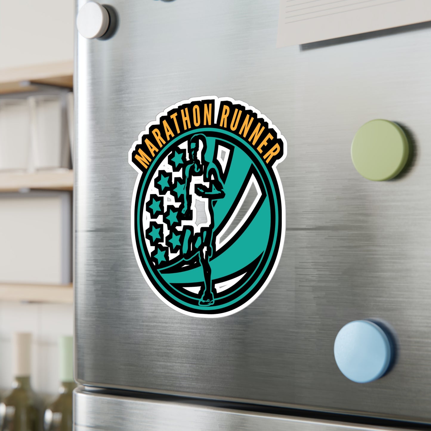 Marathon Runner - Marathon Sticker for Car Window Laptop Sticker. Water Bottle Sticker, Vinyl Running Decal, Funny Sticker - Marathon Gift